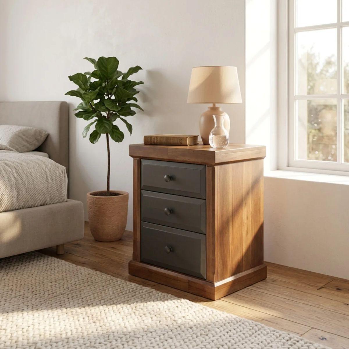 MUEBLES DURAN - Velador Sofia Vicolor