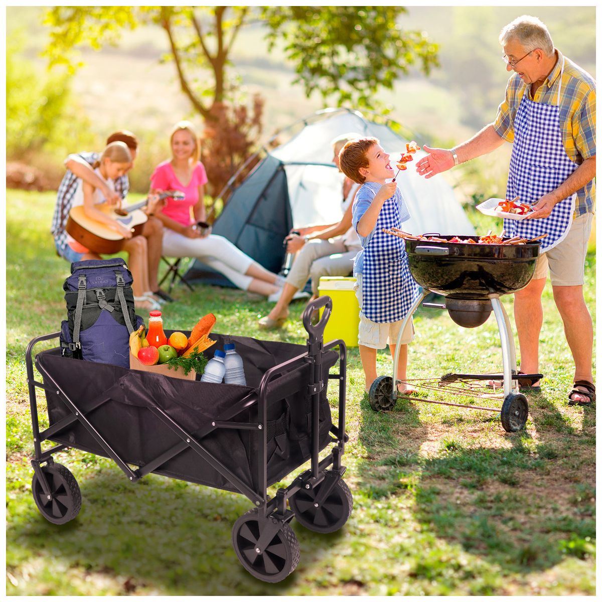 RUTTA - Carro de Camping Negro