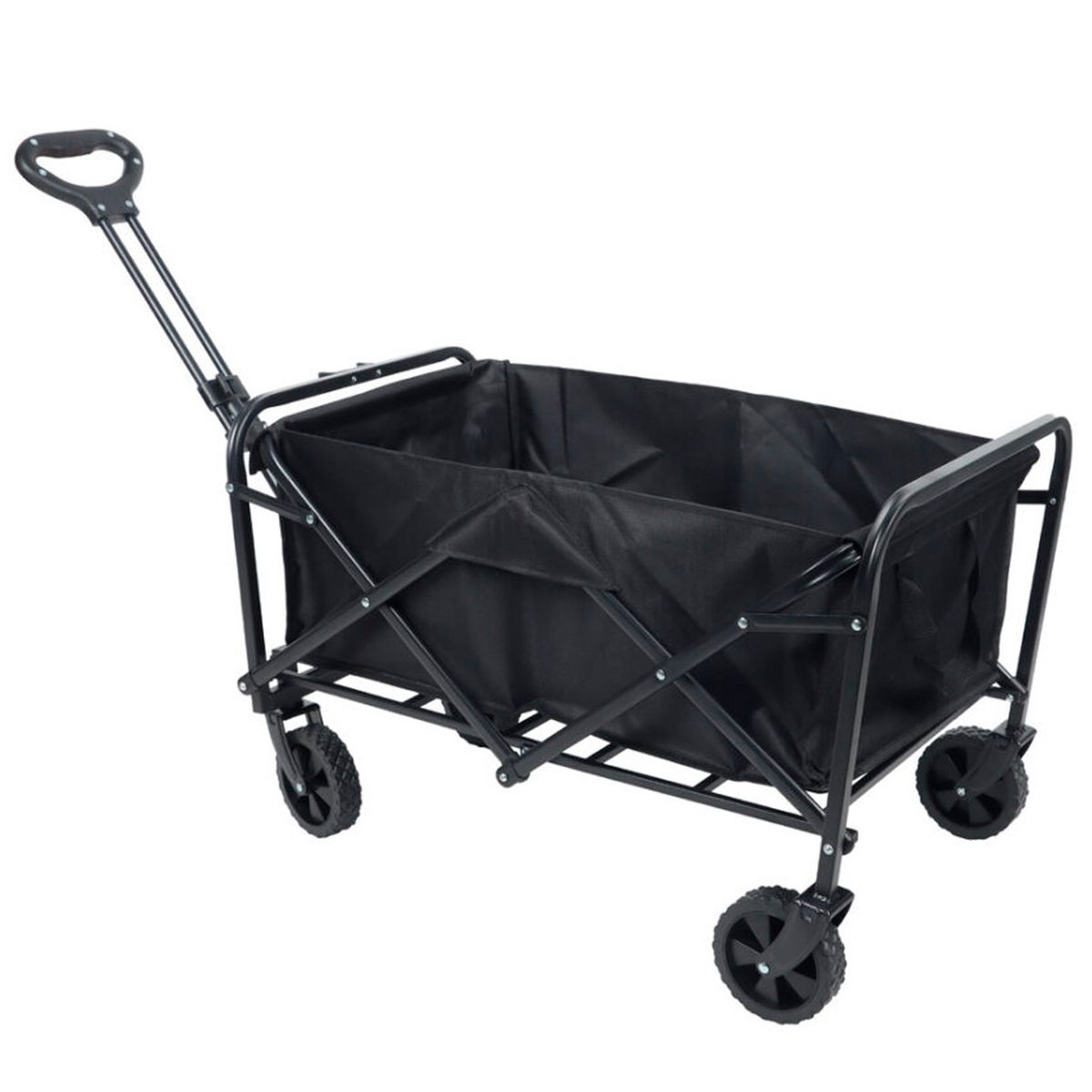 RUTTA - Carro de Camping Plegable Negro