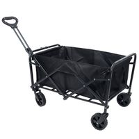 Carro de Camping Plegable Negro
