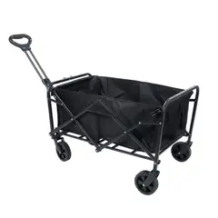 RUTTA - Carro de Camping Plegable Negro