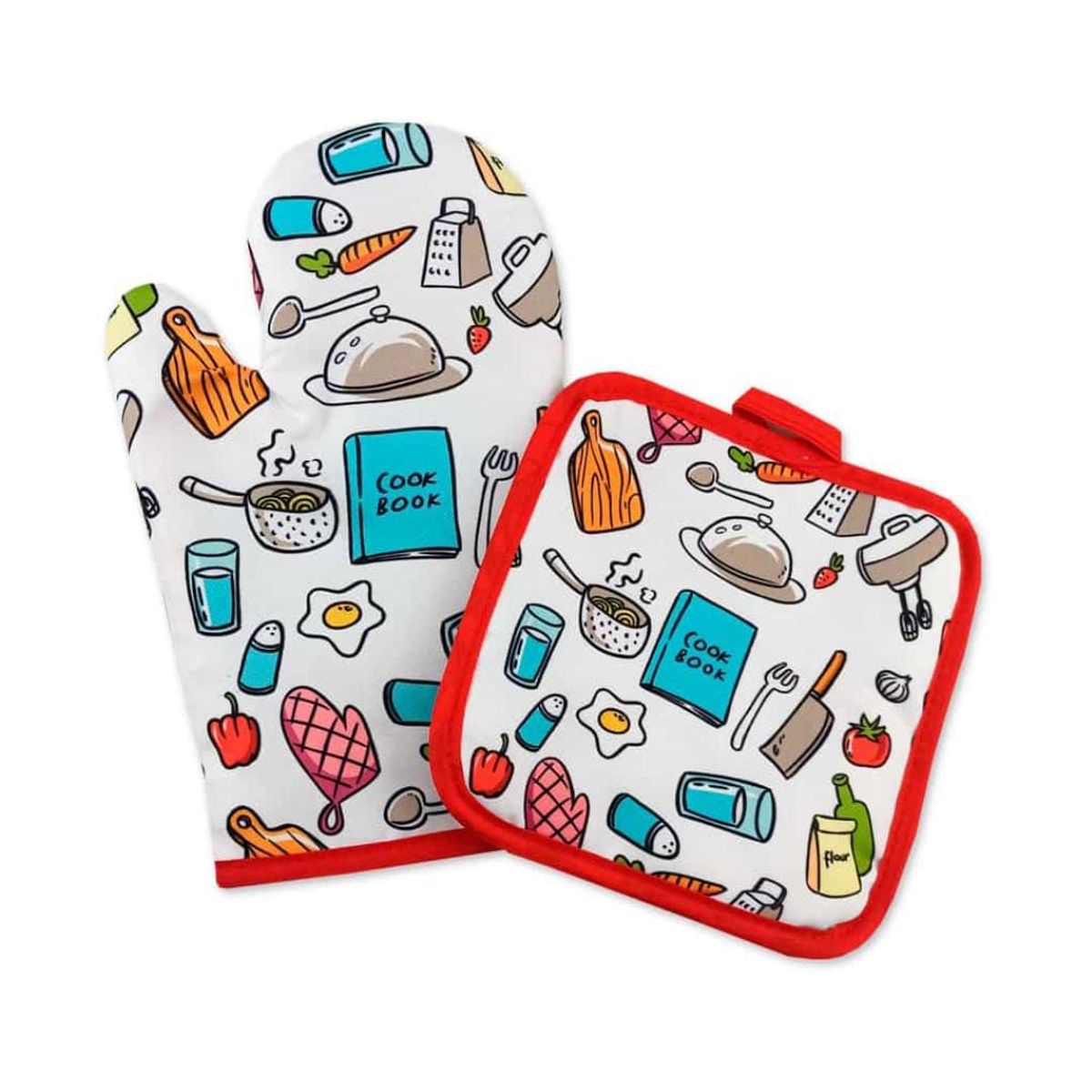 GENERICO - Set Guante Manopla Y Agarradera Cocina Premium