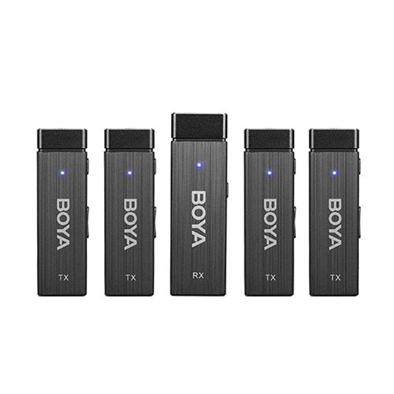 BOYA - Boya BY-W4 Micrófono Inalámbrico de 4 Canales 4 Micrófonos