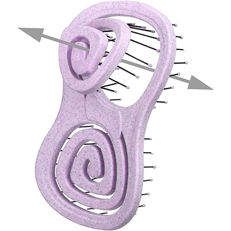 LA PREPIE - CEPILLO DE PELO PORTATIL MASAJEADOR DESENREDANTE ECOLOGICO PORTABLE