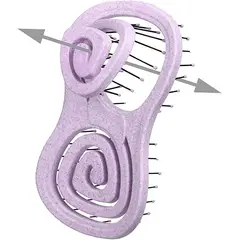 LA PREPIE - CEPILLO DE PELO PORTATIL MASAJEADOR DESENREDANTE ECOLOGICO PORTABLE