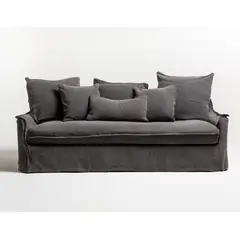 MILK - Sofa 3 Cuerpos Balum Acero