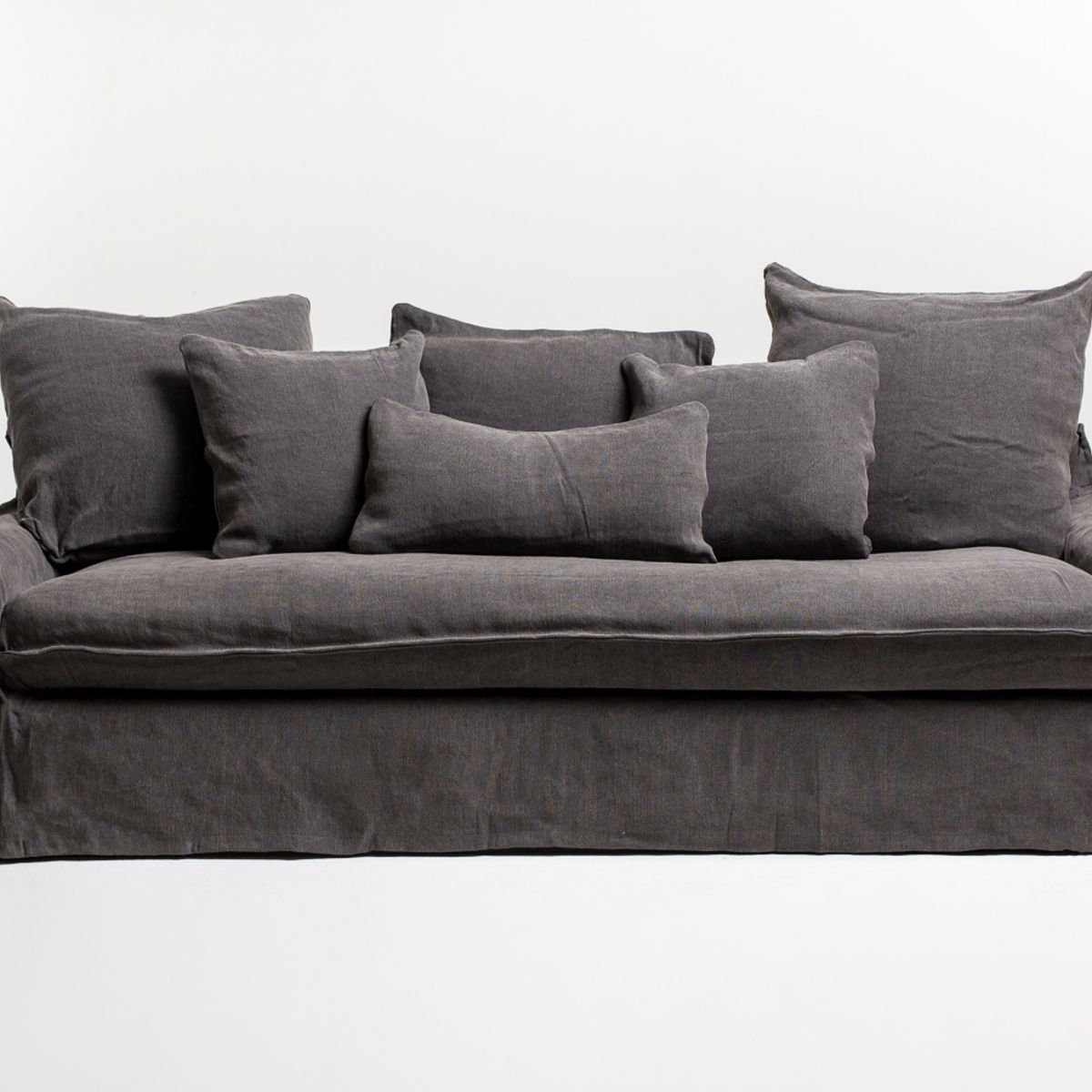 MILK - Sofa 3 Cuerpos Balum Acero