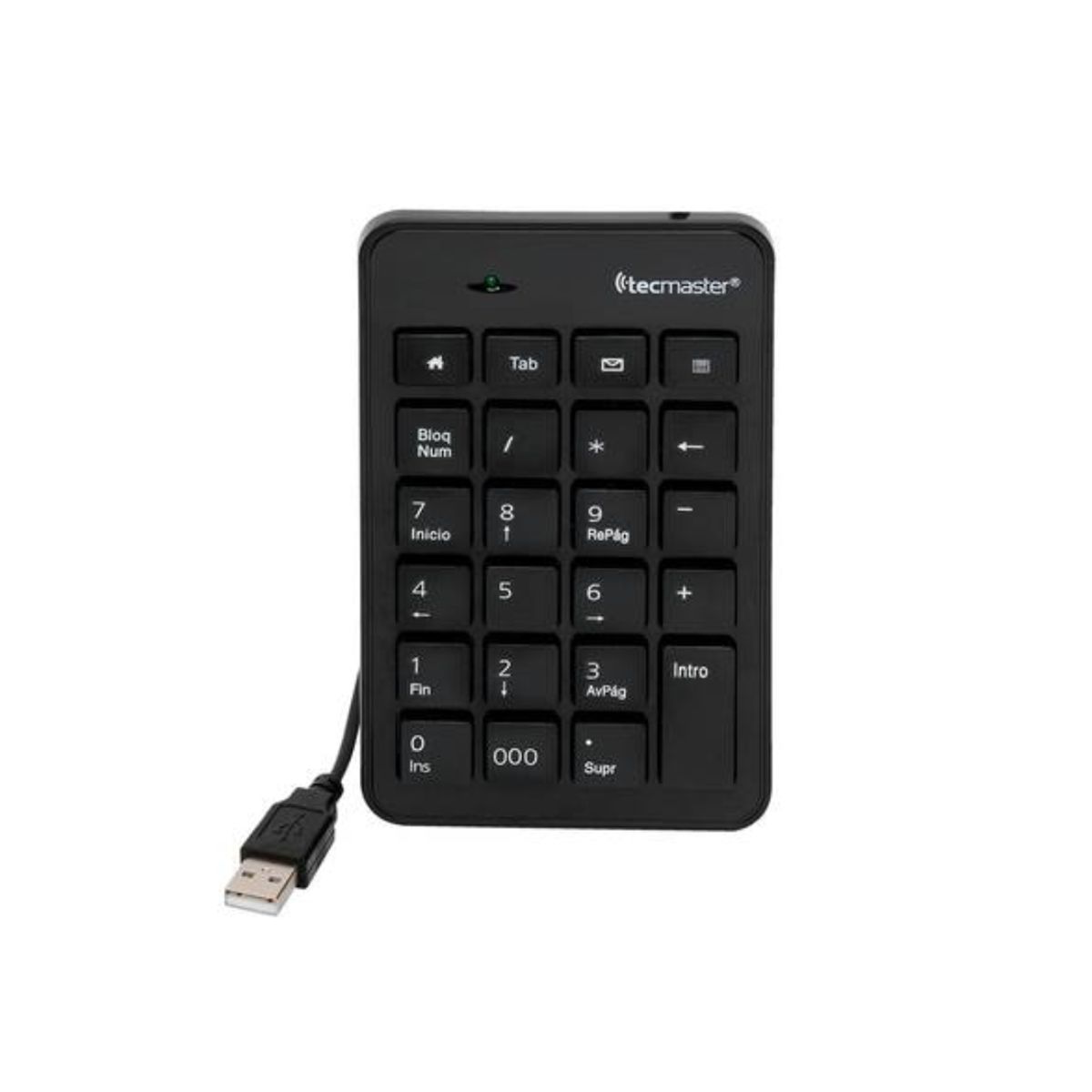 TECMASTER - Teclado Numérico Tecmaster Teclas Planas