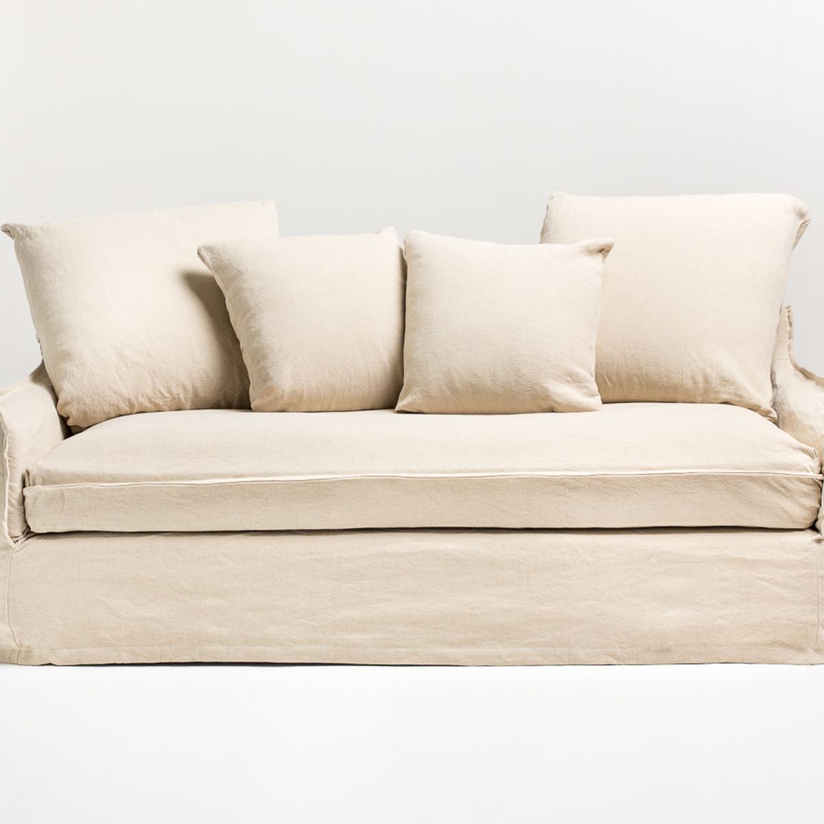 MILK - Sofa 2 Cuerpos Balum Crudo