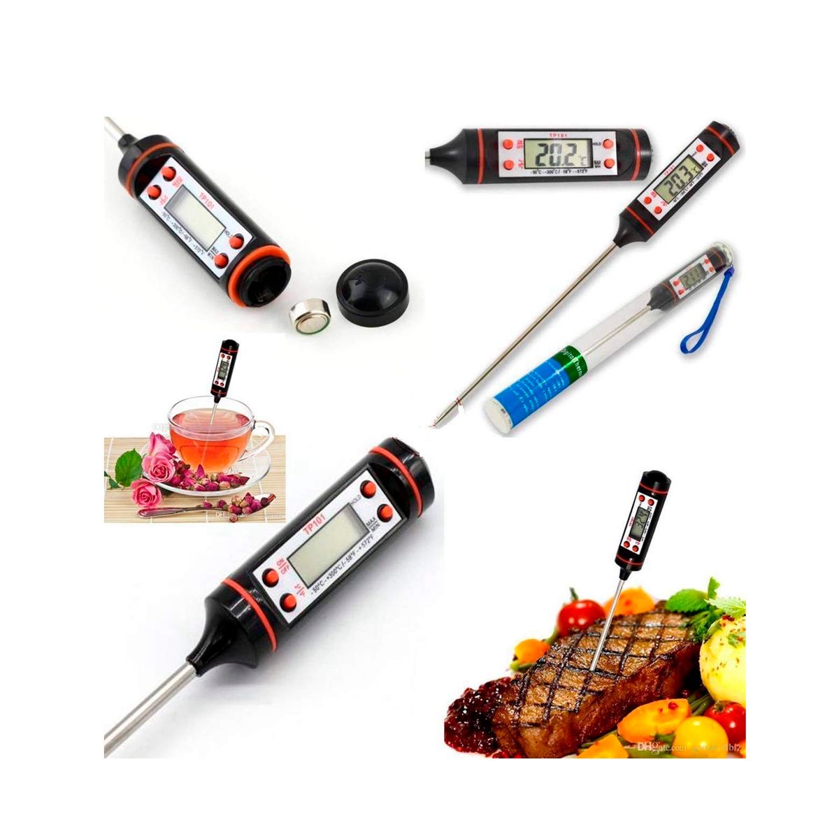 GENERICO - Termometro De Cocina Digital Para Alimentos Repostería Asado.