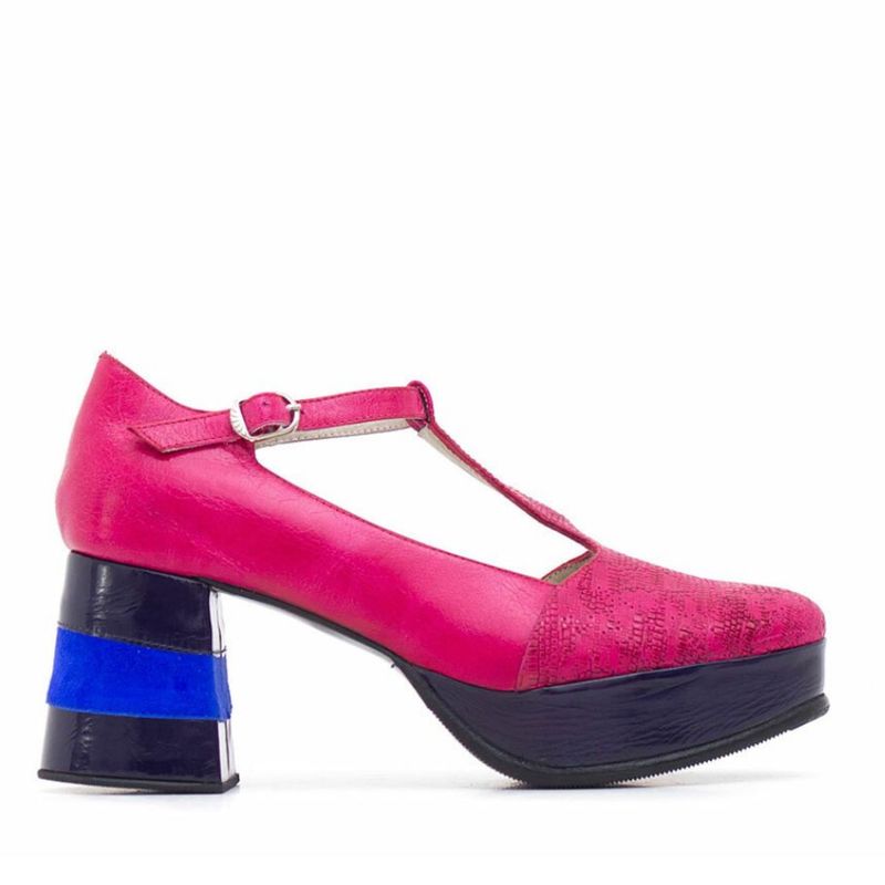 LUZ PRINCIPE - ZAPATO ARLEQUIN 07 FUCSIA