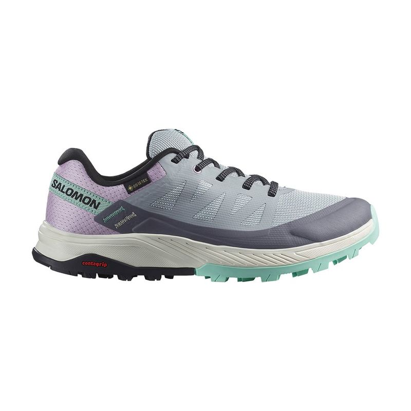 SALOMON - Zapatilla Mujer Outrise Gtx Gris Claro