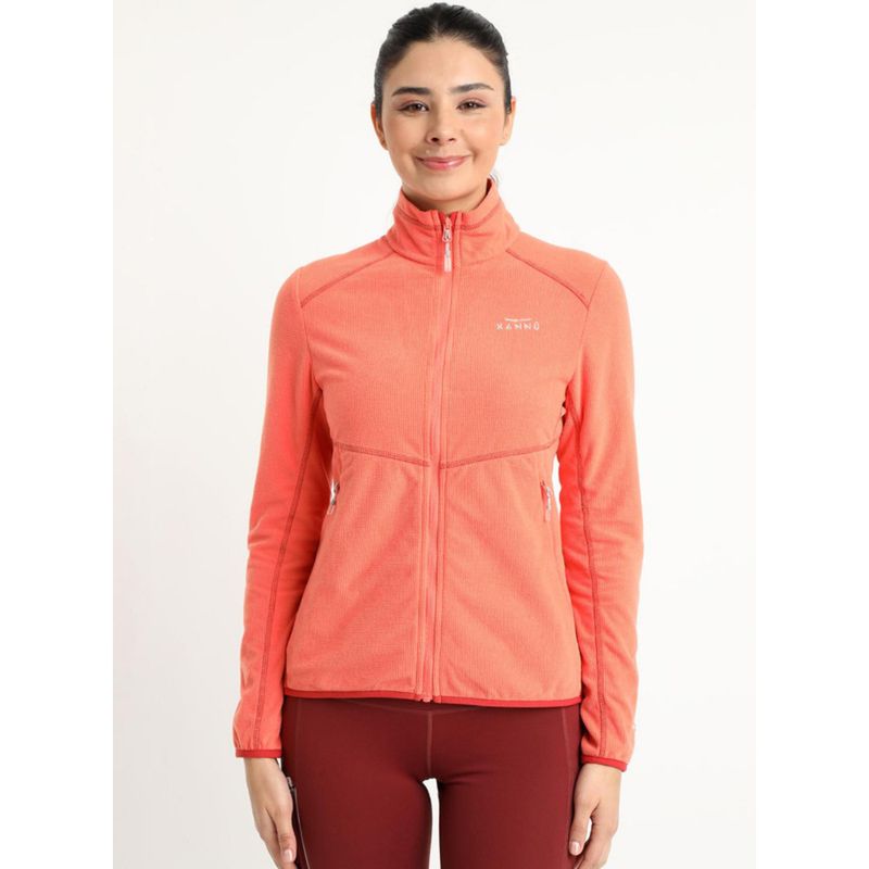 KANNU - Polar Square Full Zipper Mujer Coral KANNU