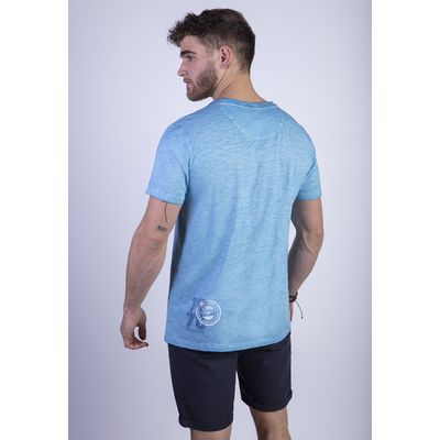 Imagen 2 del producto Polera Dirty Wash New York Celeste