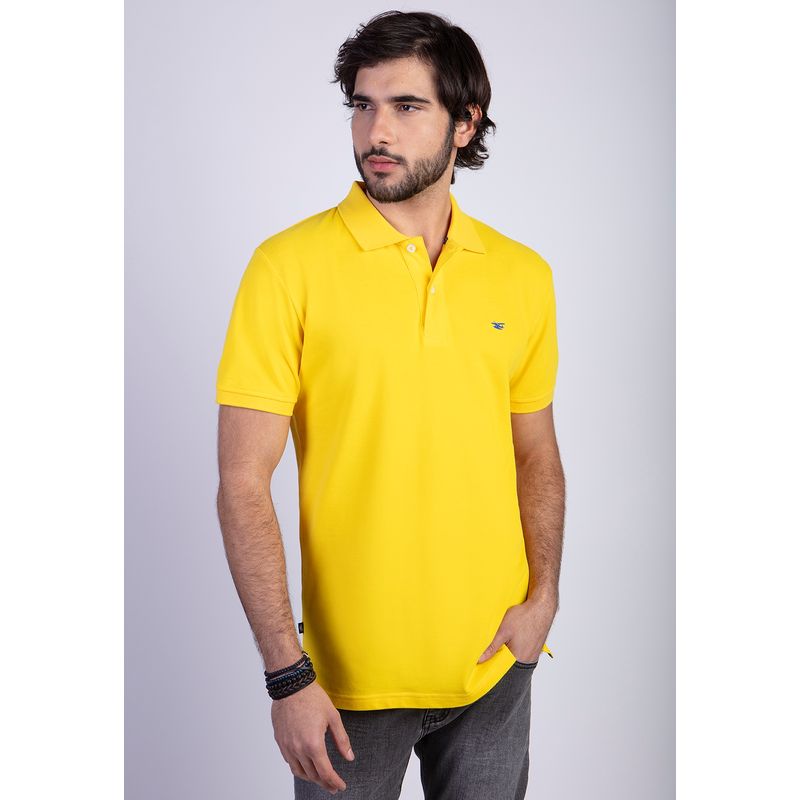 FEROUCH - Polera Polo Basica Amarillo Ferouch
