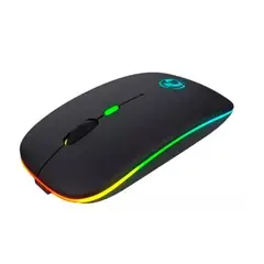 GENERICO - Mouse Imice E-1300 Rgb Bluetooth Inalámbrico Recargable Negro
