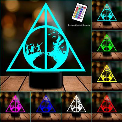 Imagen 2 del producto Lámpara 3D leyenda Reliquias de la muerte Harry Potter