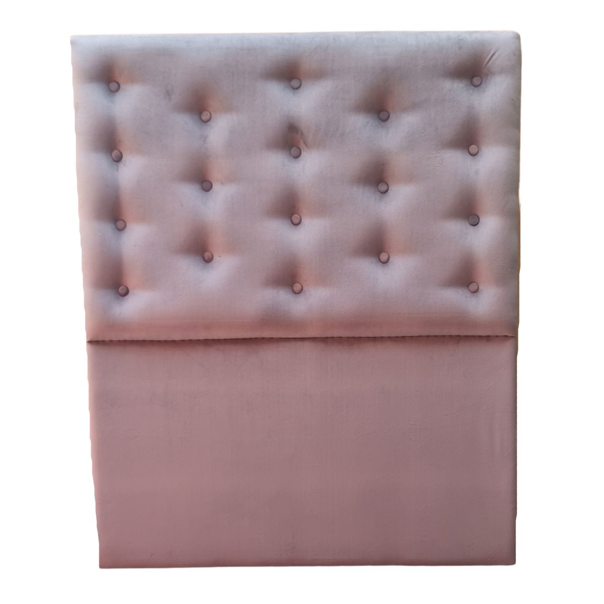 GENERICO - Respaldo 1 Plaza Gris Felpa Botón a piso Muebles Rimar