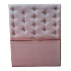 GENERICO - Respaldo 1 Plaza Gris Felpa Botón a piso Muebles Rimar