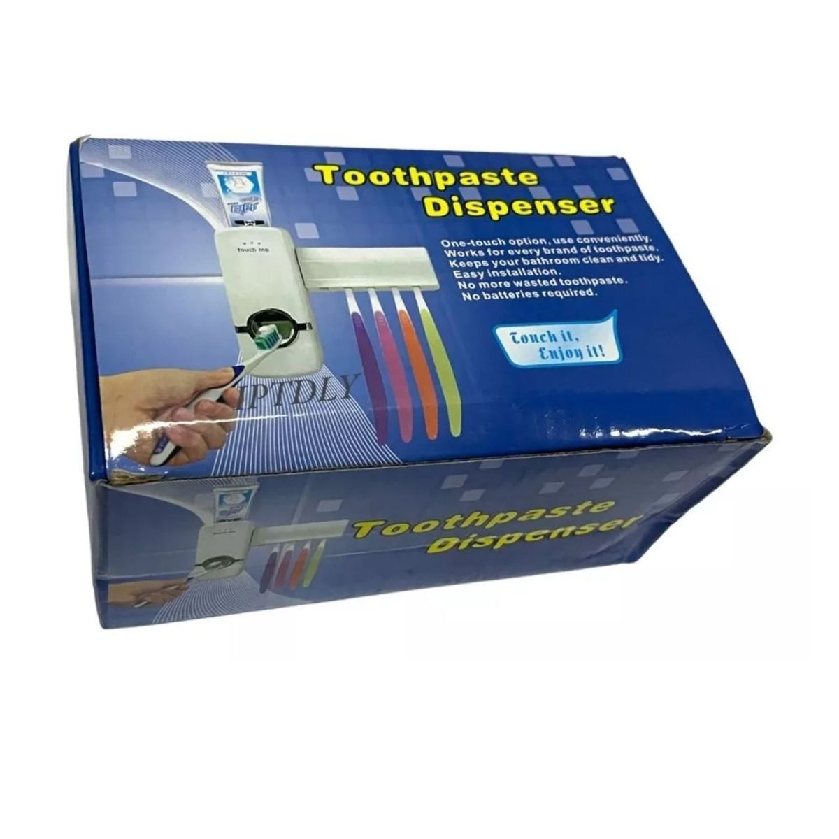 GENERICO - Dispensador Automático De Pasta De Dientes Con Porta Cepillo.