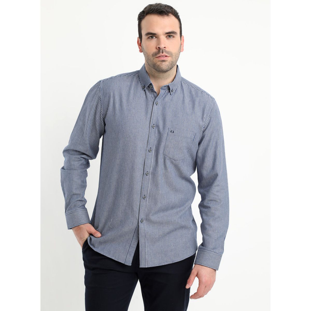 POTROS - Camisa Look Denim Azul POTROS