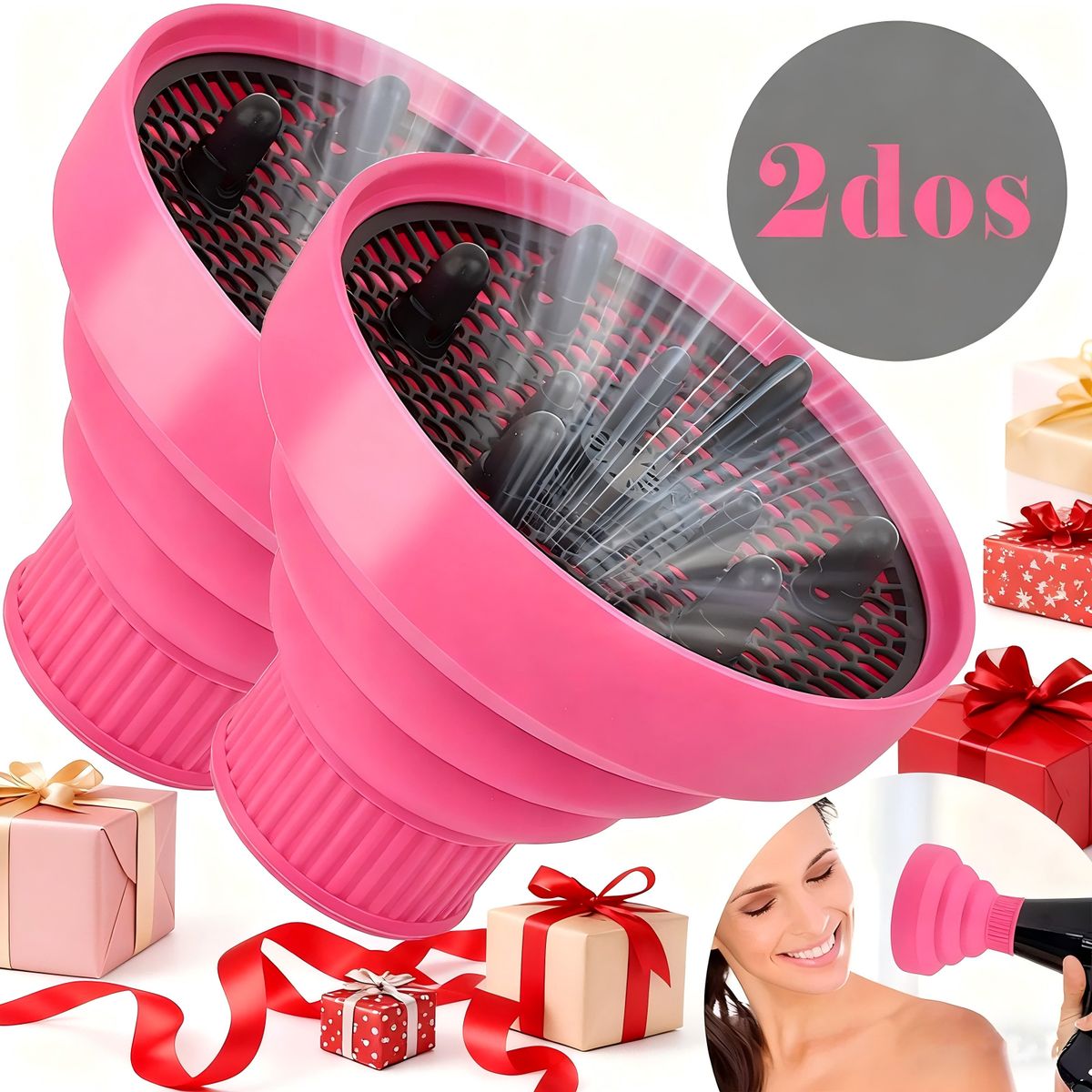 YAYKO - 2 Difusor De Secador De Pelo De Silicona Plegable