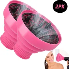 YAYKO - 2 Difusor accesorios para el cabello De Silicona Plegable