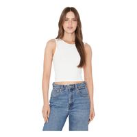 Polera Gracia crop con lazo III blanca