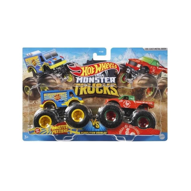 HOT WHEELS - Hot Wheels Monster Trucks Monster Portions Vs Tuong Ot Sriracha