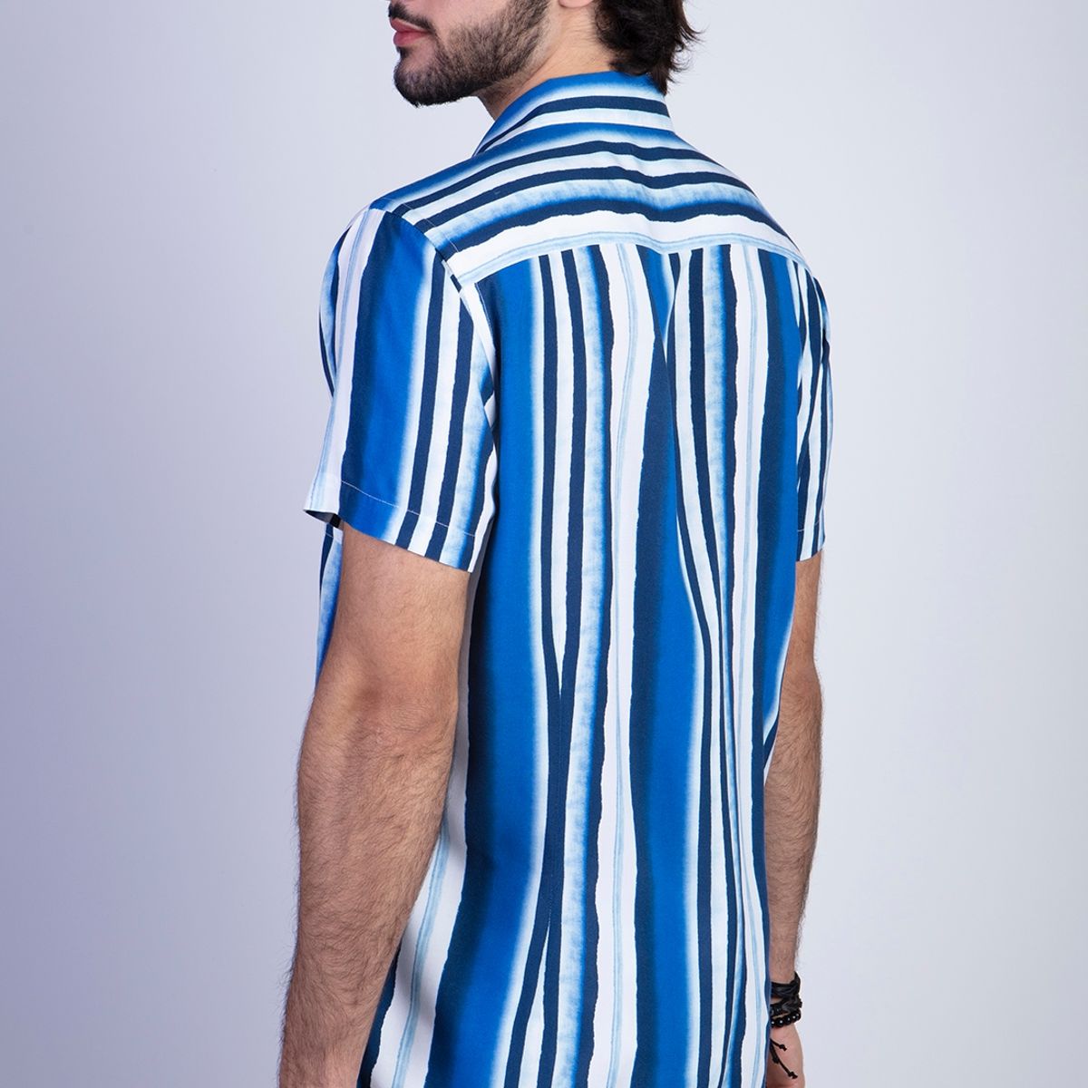 FEROUCH - Camisa Estampada Aqua F Azul Ferouch