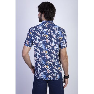 Imagen 2 del producto Camisa Estampada Dakota Fj Azul