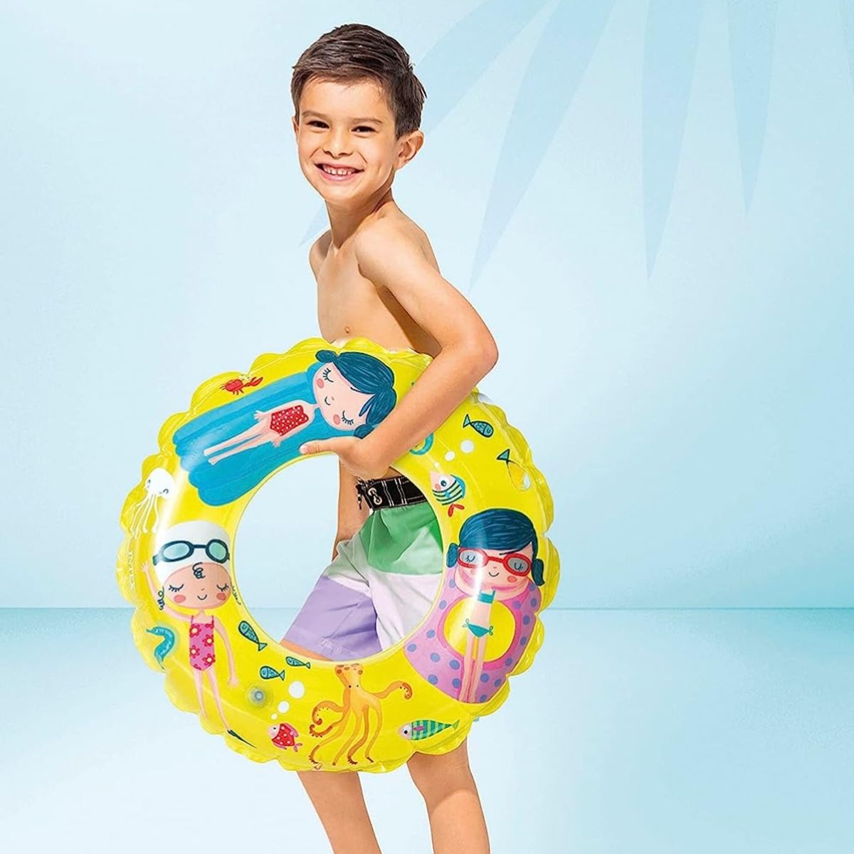 INTEX - Flotador Inflable Redondo Intex Girls 61 Cm Transparent Ring