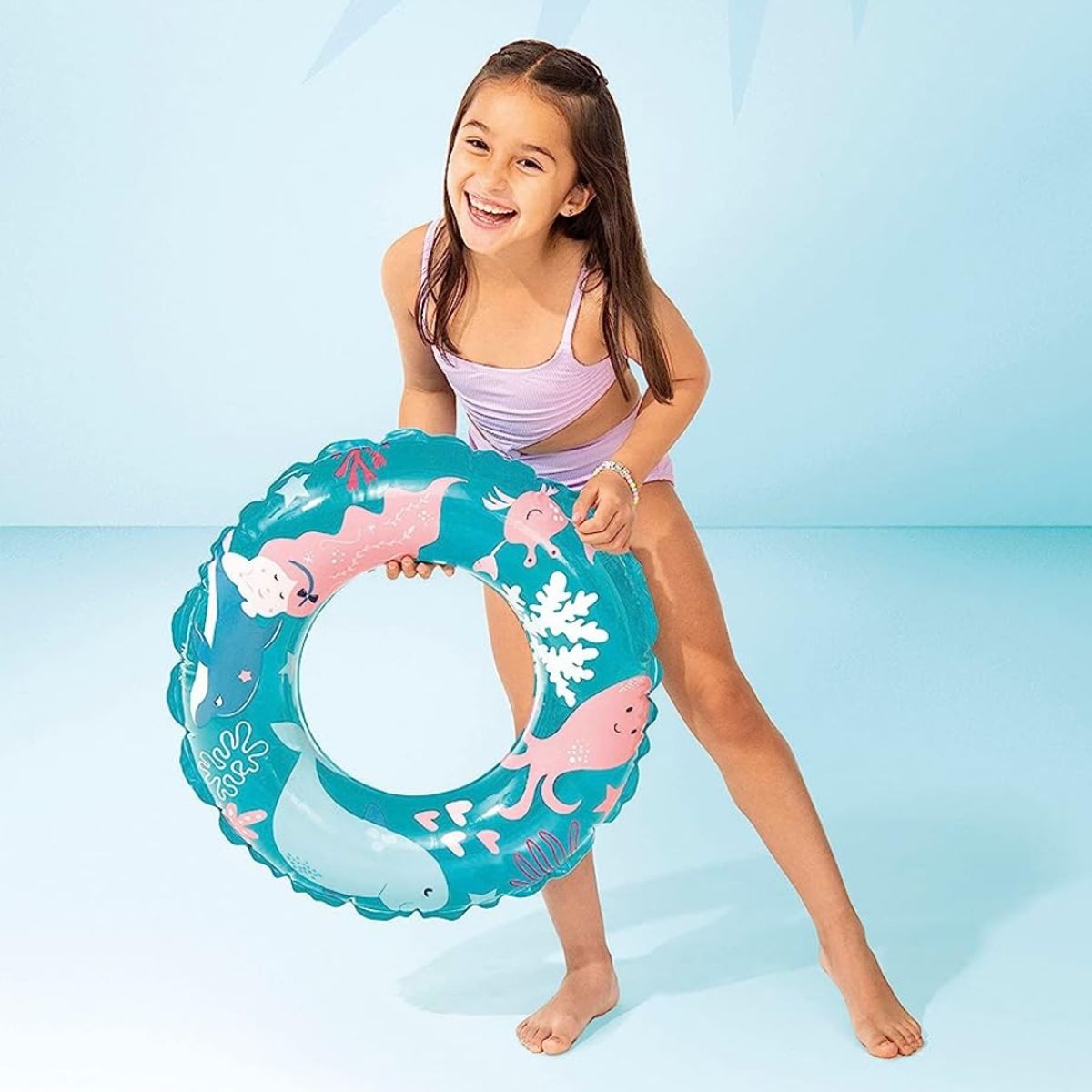 INTEX - Flotador Inflable Redondo Intex Ocean 61 Cm Transparent Ring