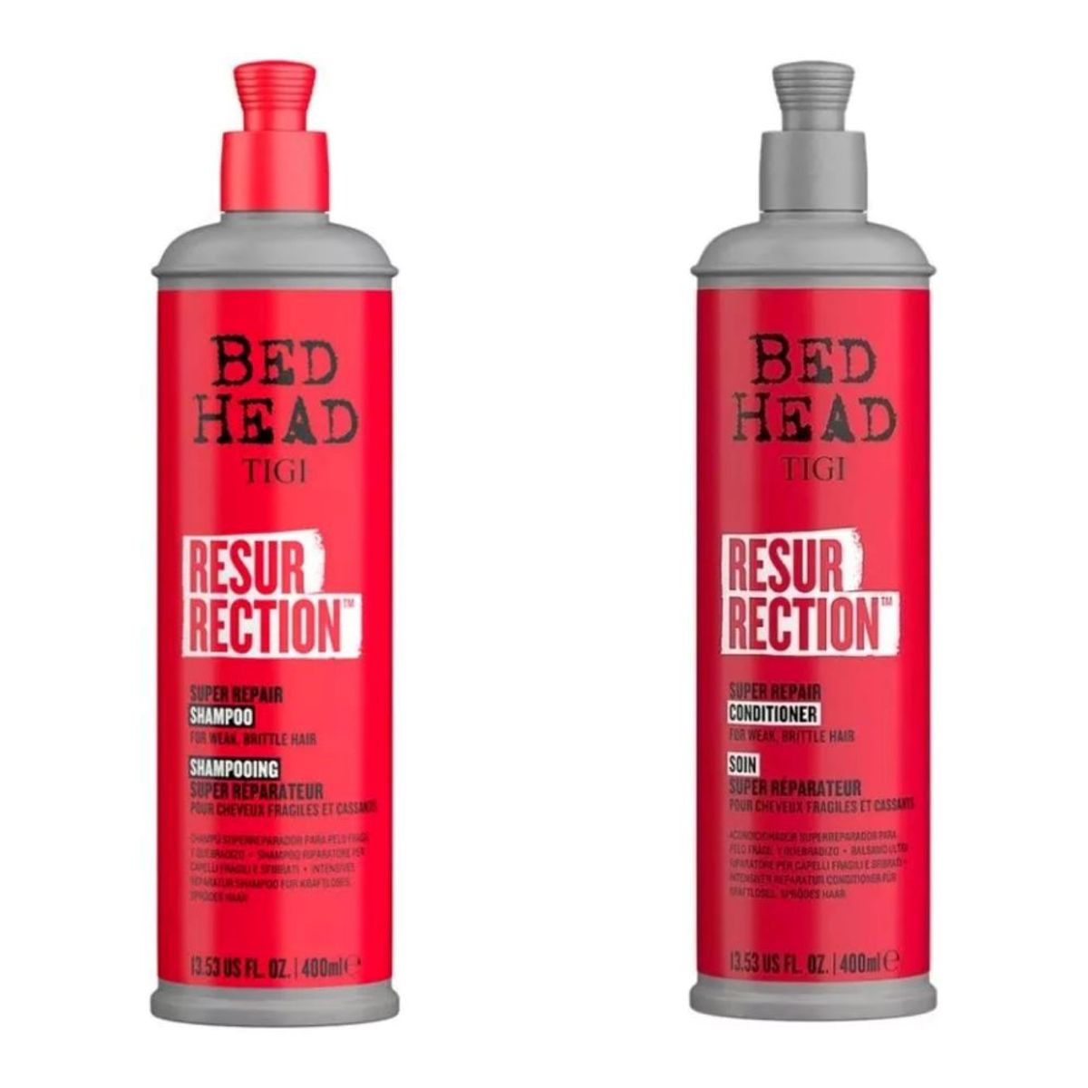 GENERICO - Shampoo y Acondicionador Tigi  Resurrection (Reparación)400 ml..-