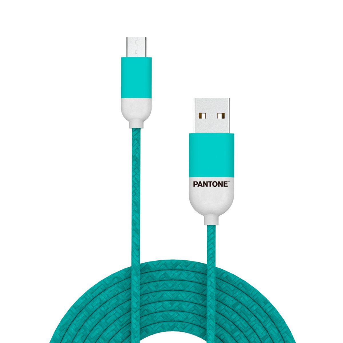 OEM - Cable de Datos Micro USB 1 MT Pantone High Speed Turquesa