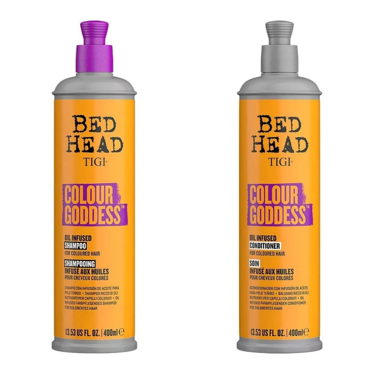 GENERICO - Shampoo y Acondicionador Tigi Bed Head Colour Goddess 400 ml.