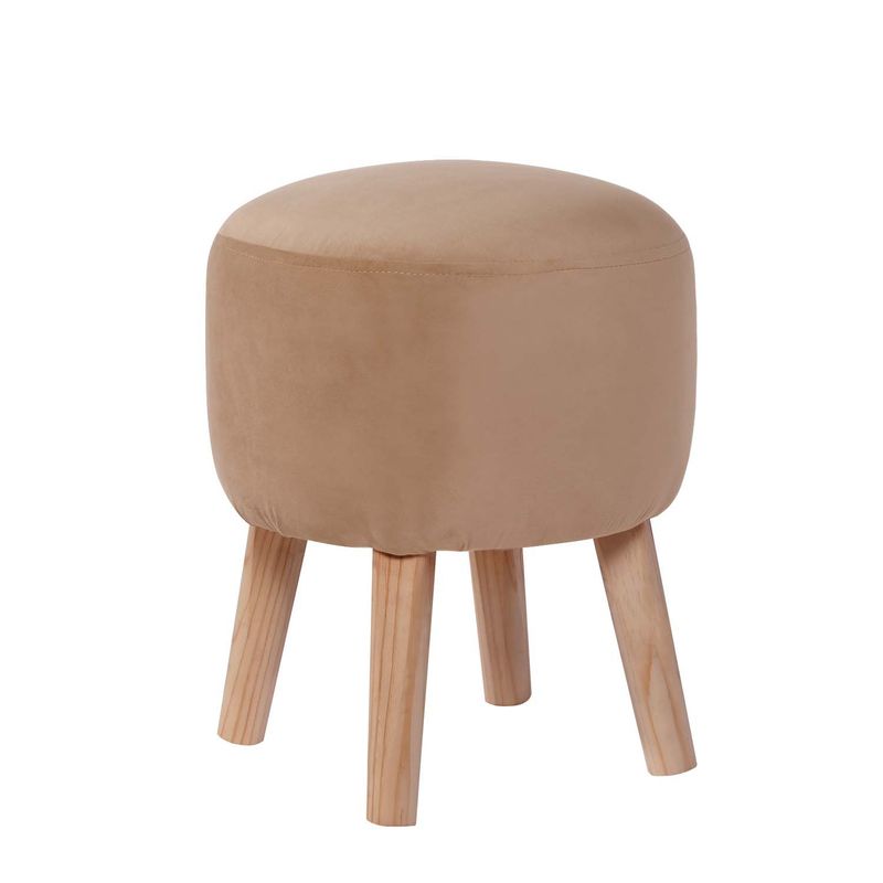LATAM HOME - POUF NANTES TELA VELVET BEIGE