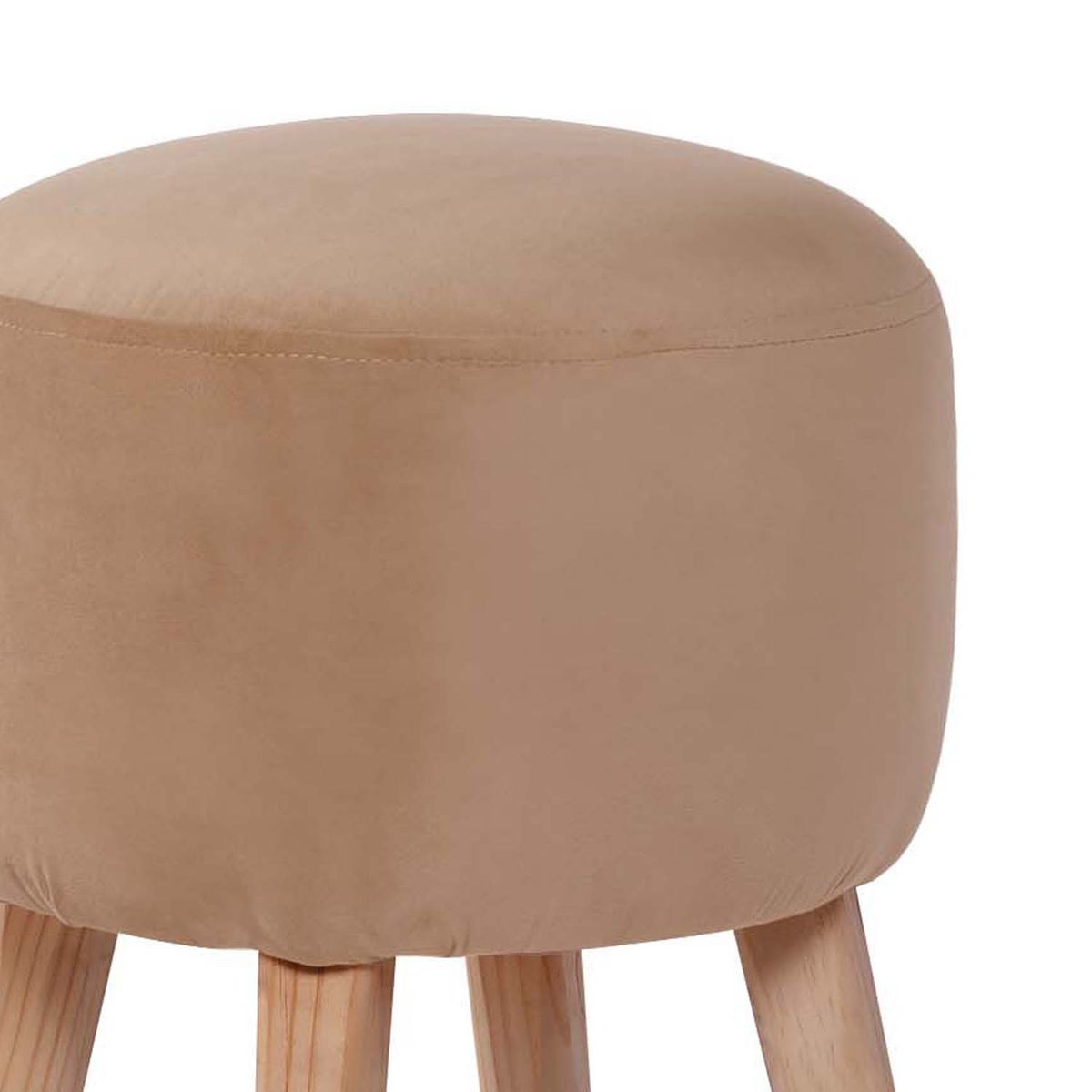 LATAM HOME - Pouf Nantes Tela Velvet Beige