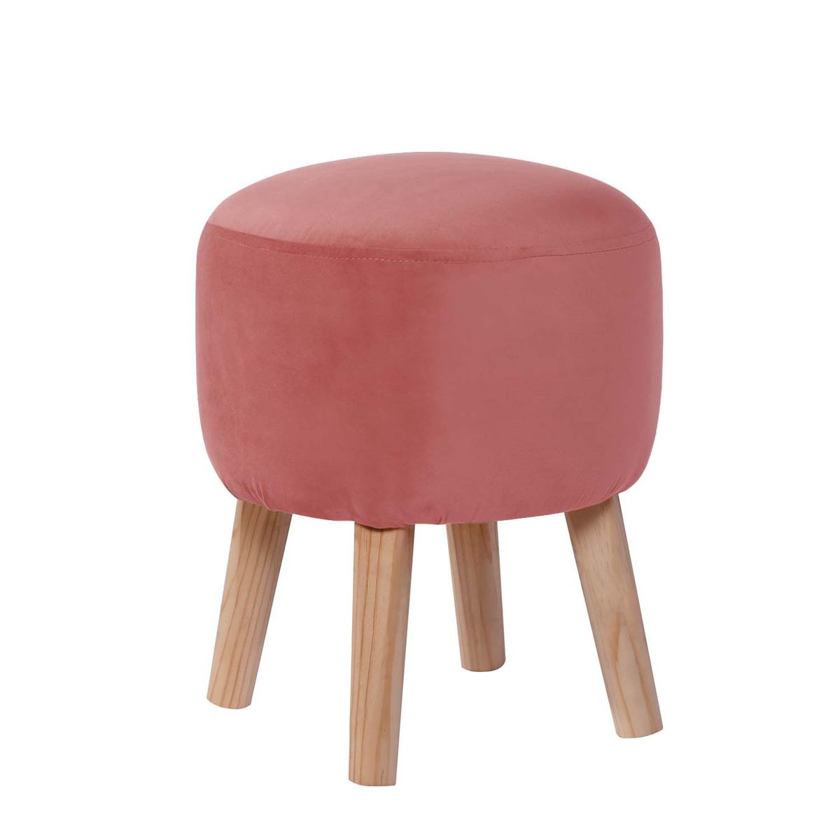 LATAM HOME - Pouf Nantes Tela Velvet Palo Rosa