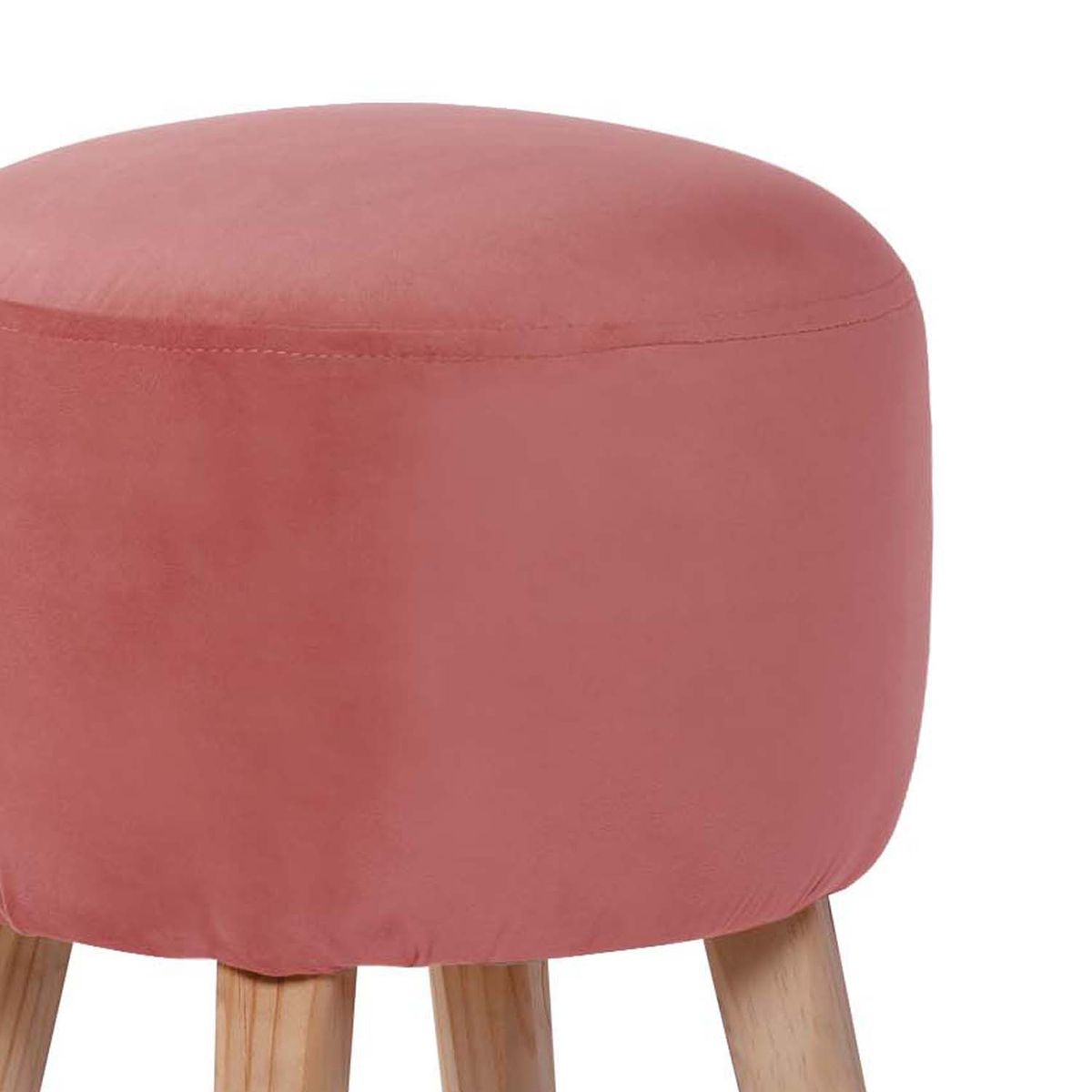 LATAM HOME - Pouf Nantes Tela Velvet Palo Rosa
