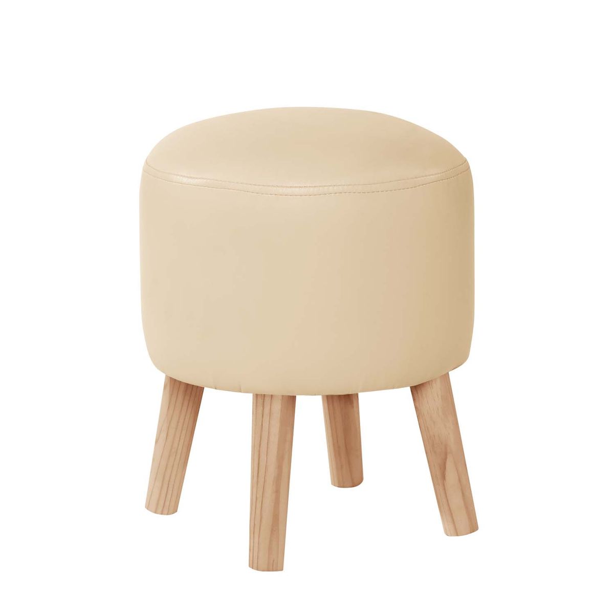 LATAM HOME - Pouf Nantes PU Beige