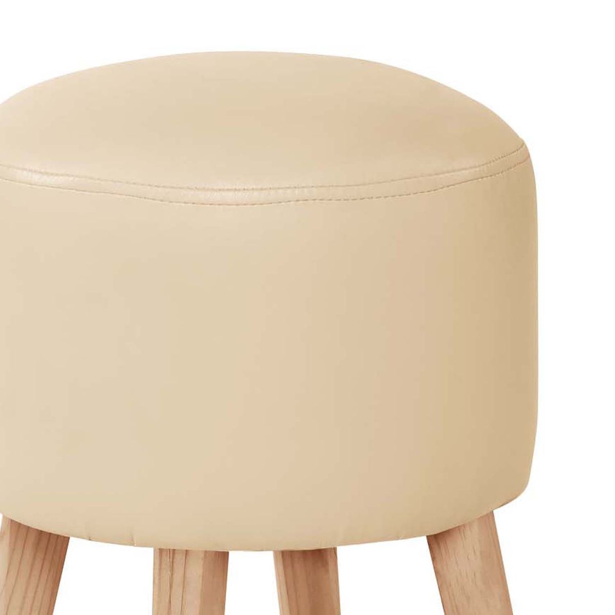 LATAM HOME - Pouf Nantes PU Beige