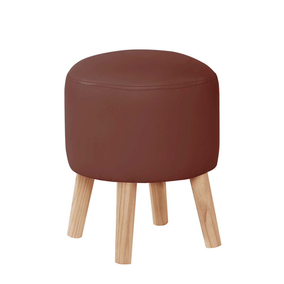 LATAM HOME - Pouf Nantes PU Chocolate