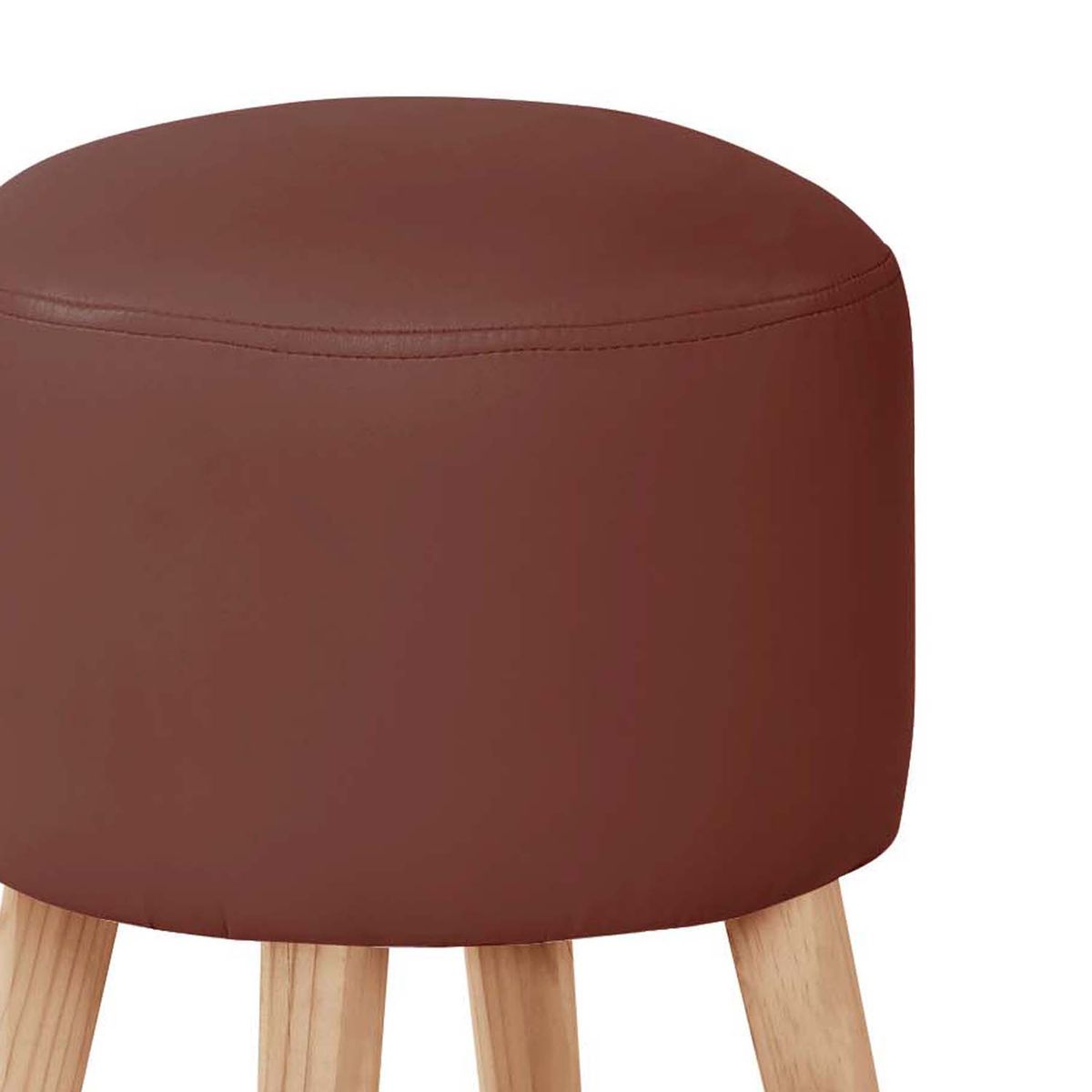 LATAM HOME - Pouf Nantes PU Chocolate