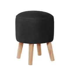 LATAM HOME - POUF NANTES CUERO KENTUCKY NEGRO
