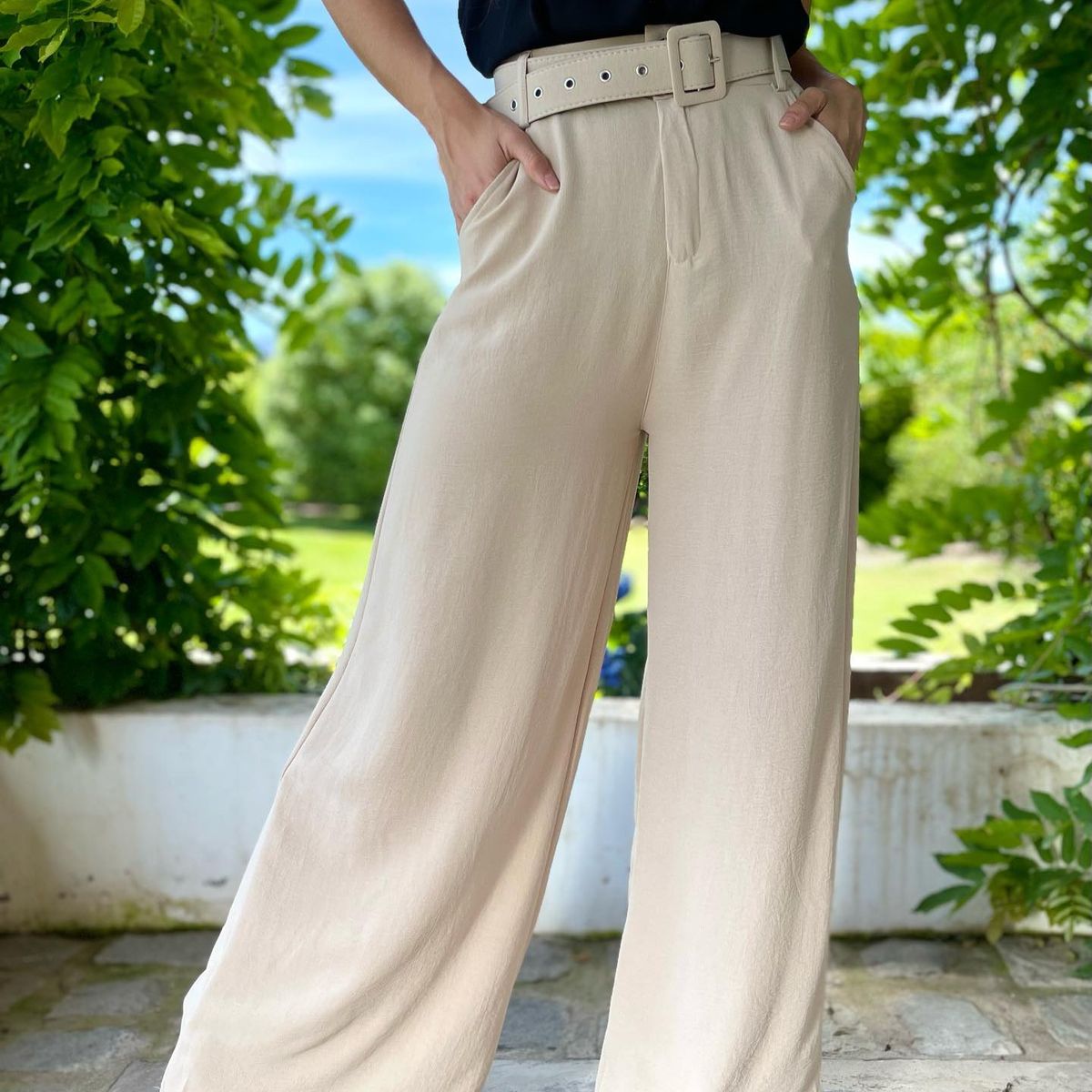 GENERICO - Pantalón Palazzo Lino Moda - Primavera Verano