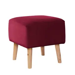 LATAM HOME - POUF BURDEOS TELA VELVET BURDEO