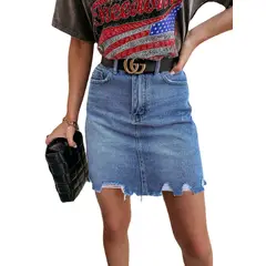 BLWOENS - Falda corta vaquero de mujer