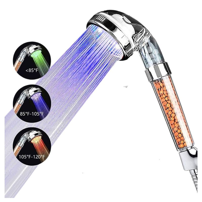 GENERICO - Ducha Led Multicolor Con Luz Temperatura MX40