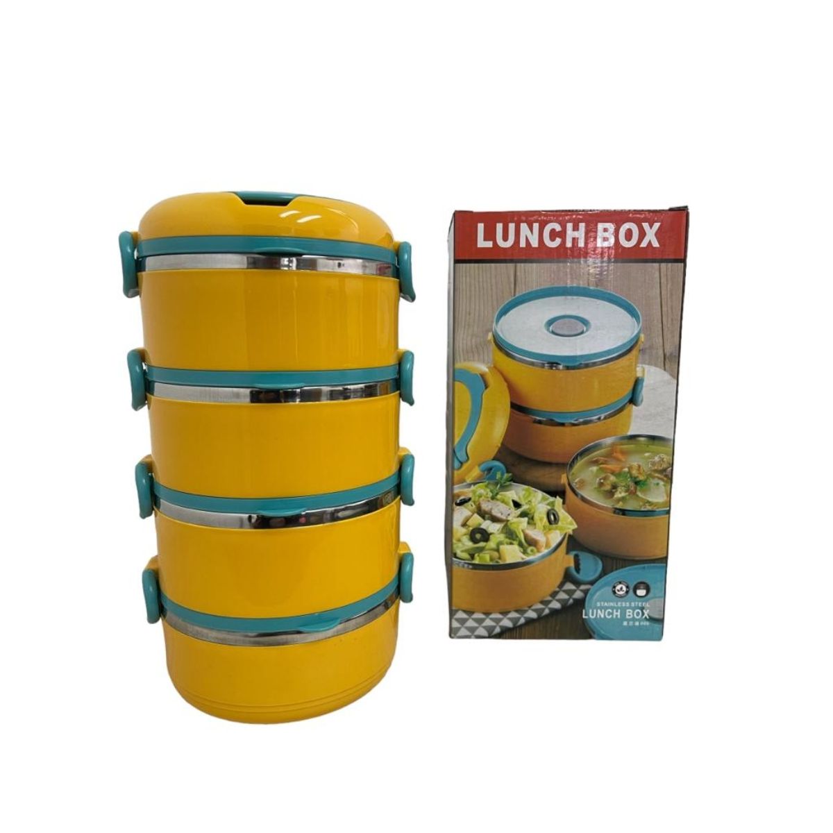 OEM - LUNCH BOX 04 NIVELES - AMARILLO